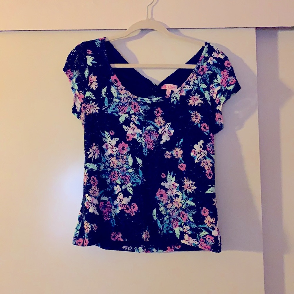 Candies Floral print blouse Size: L